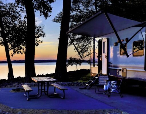 Seizoensplek op de camping