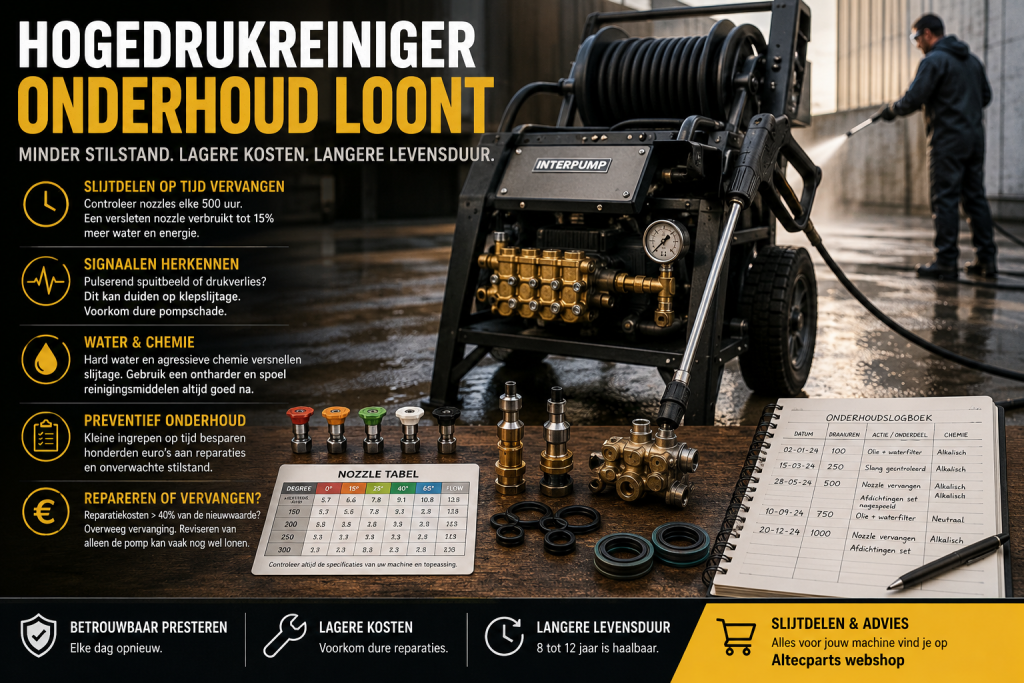 Zo hou je een hogedrukreiniger jarenlang op volle kracht